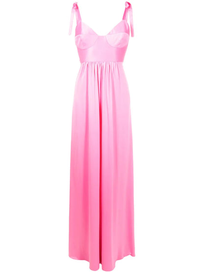 Beta Bow-Strap Maxi Dress