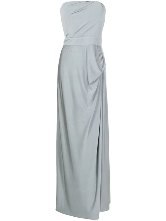 Mica Draped-Back Gown
