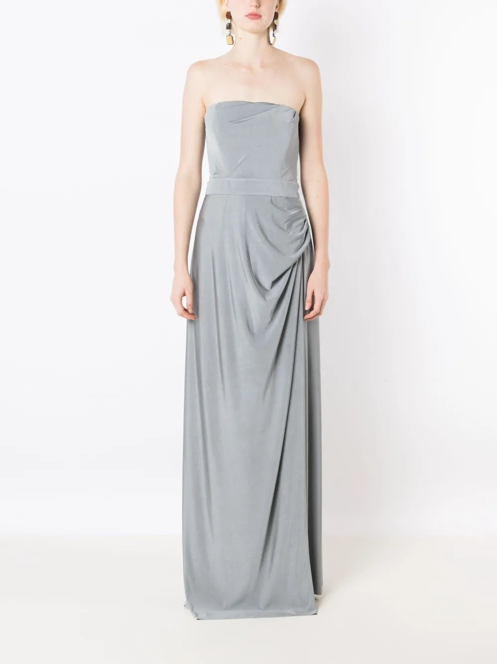 Mica Draped-Back Gown