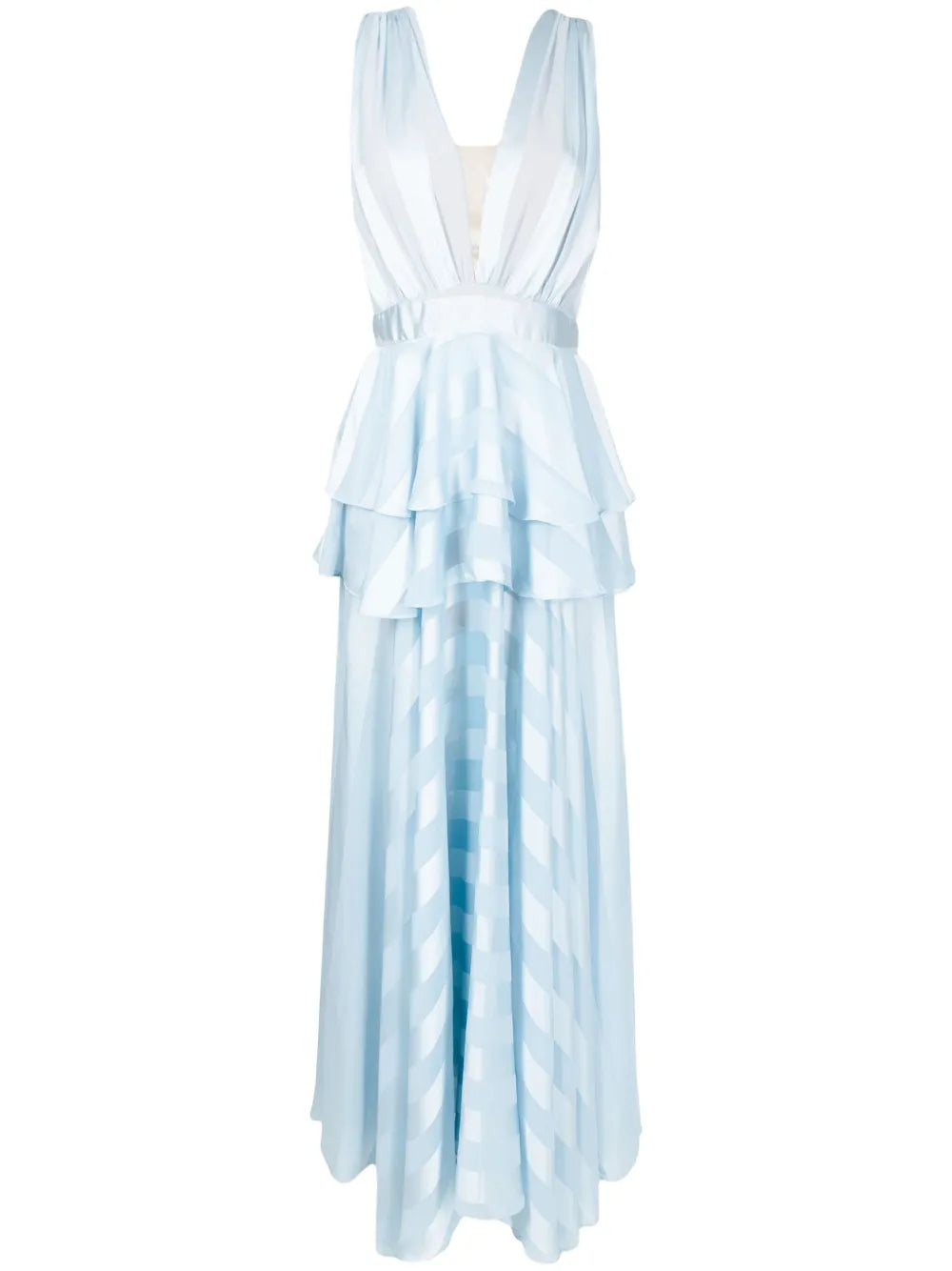 Mariah Stripe-Pattern Maxi Dress