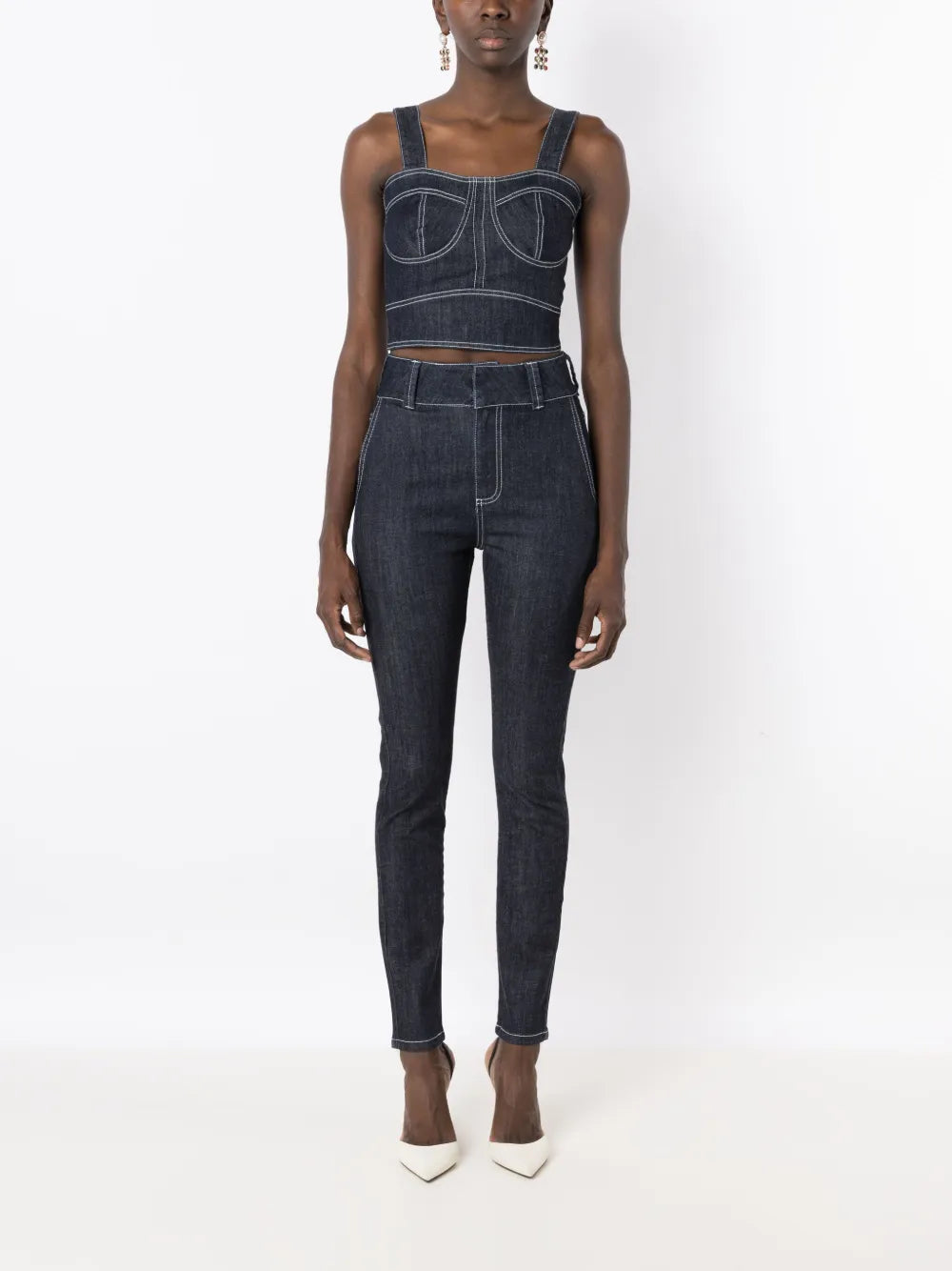Ana Cropped Denim Top