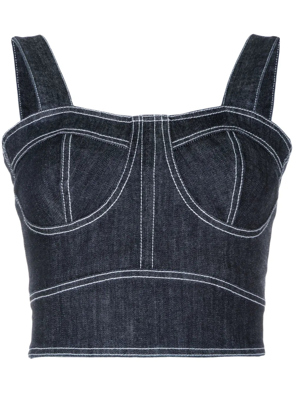 Ana Cropped Denim Top
