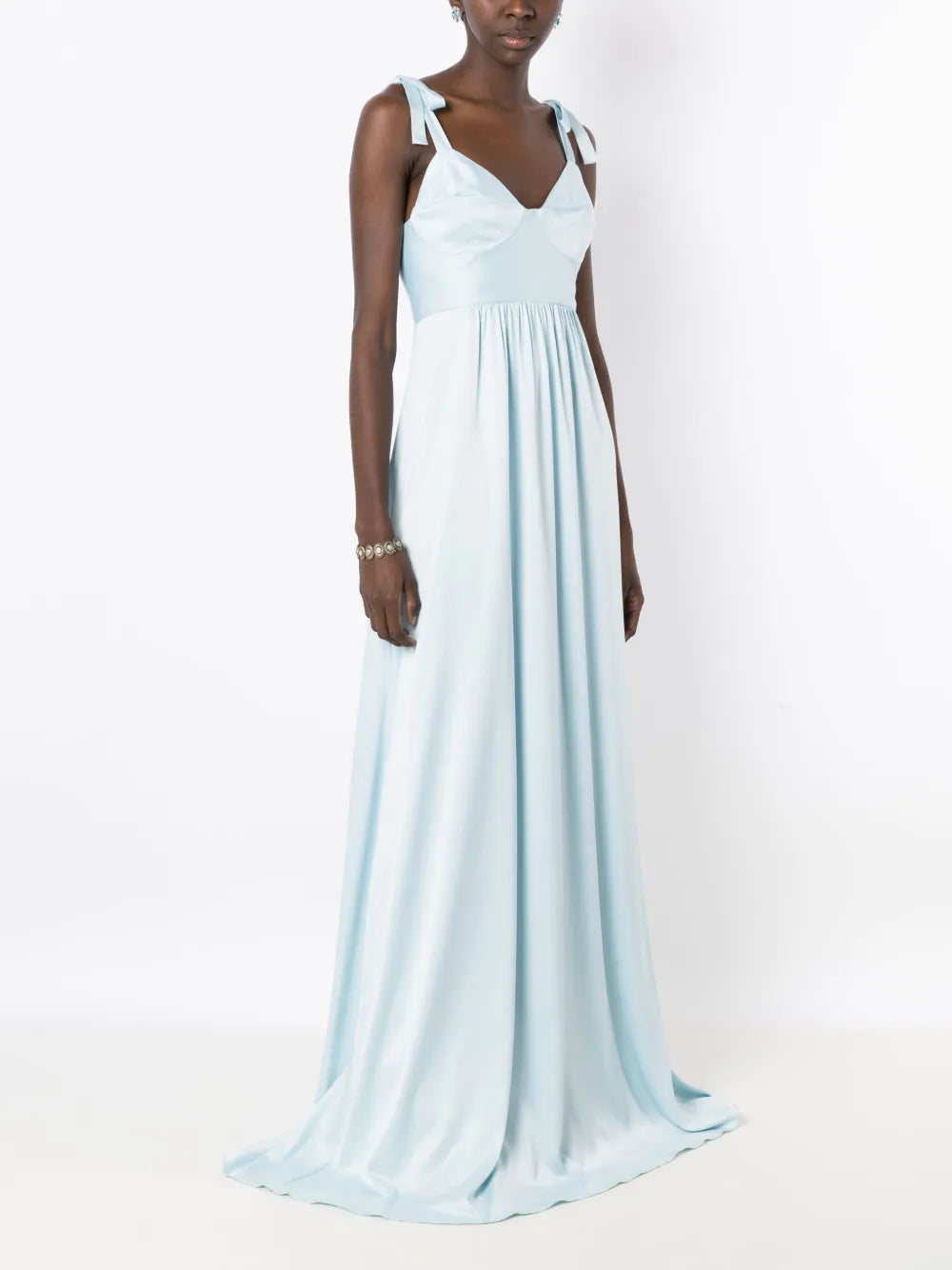Beta Bow-Strap Maxi Dress