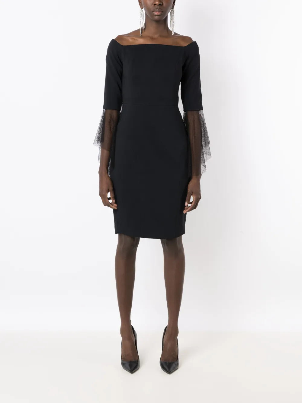 Anne Tulle-Sleeved Dress