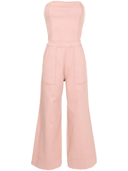 Alice Strapless Denim Jumpsuit