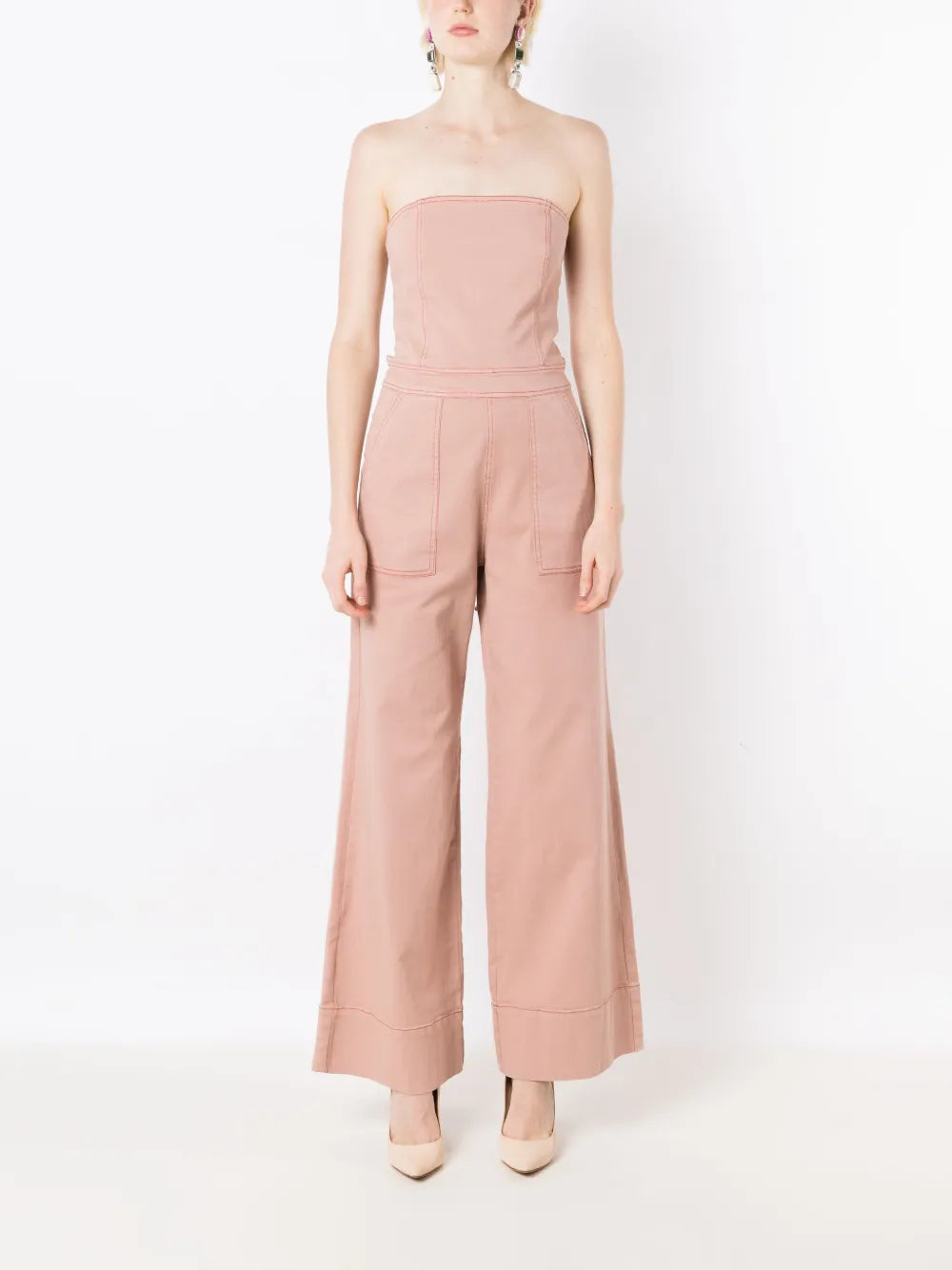 Alice Strapless Denim Jumpsuit