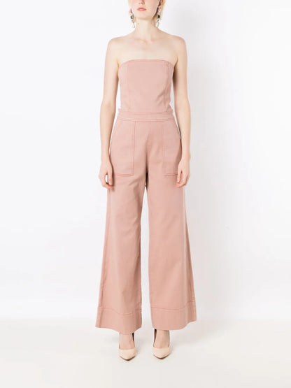 Alice Strapless Denim Jumpsuit