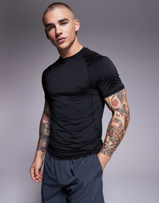 Muscle Fit Seam Detail Quick Dry Base Layer