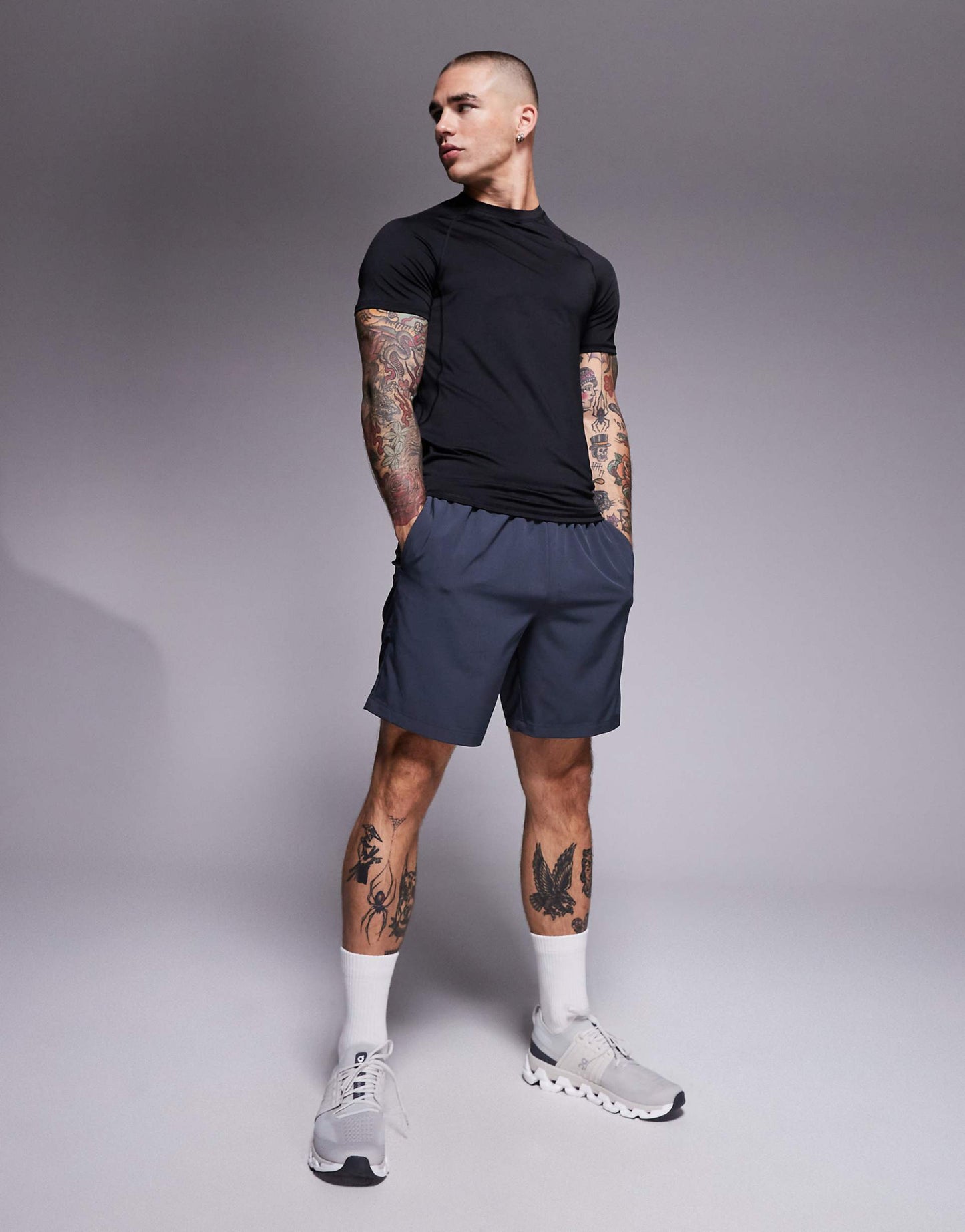 Muscle Fit Seam Detail Quick Dry Base Layer