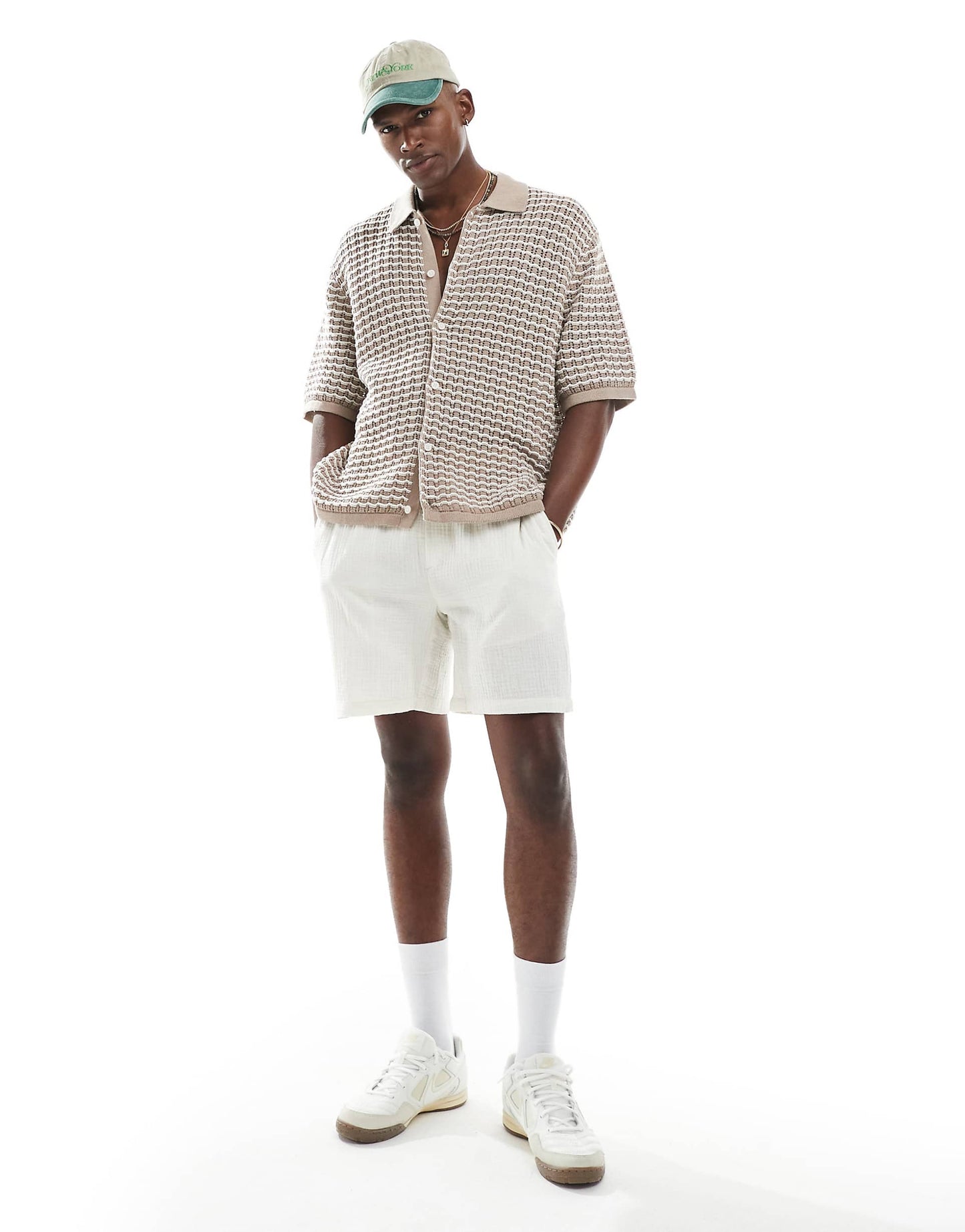 Crochet Button Through Polo