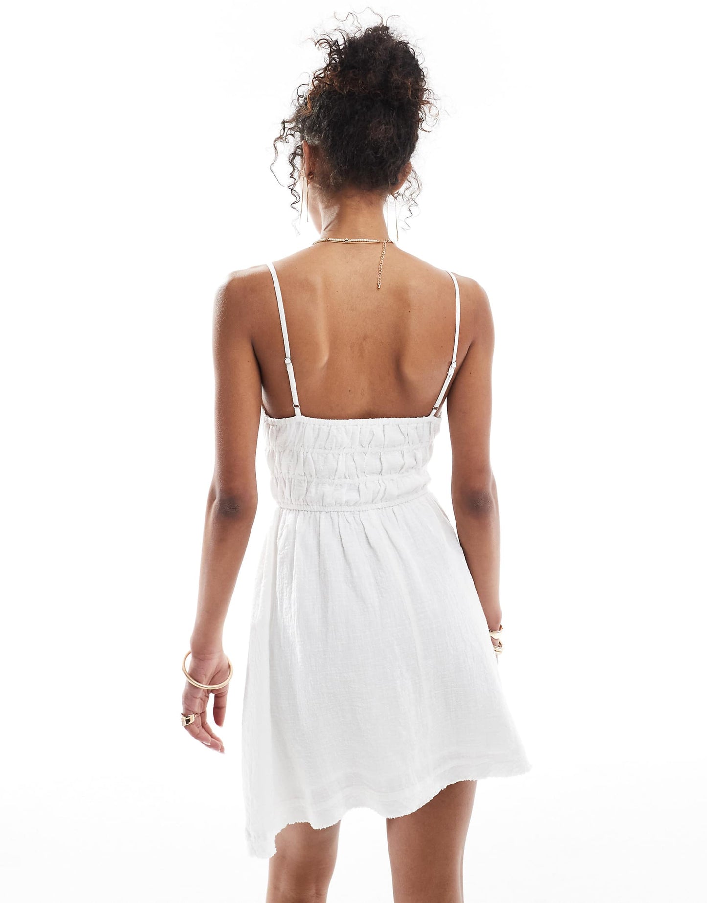 Frill Detail Strappy Mini Dress