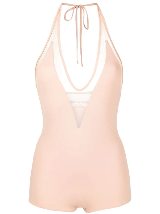 Leona Semi-Sheer Panel Body