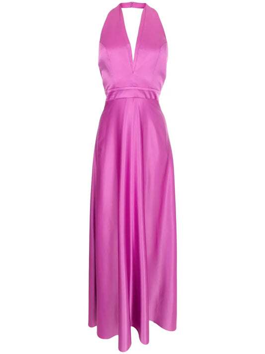 Nala Satin-Finish Maxi Dress