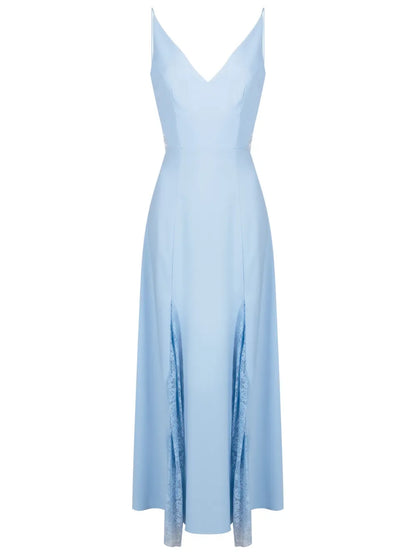 Georgia Lace-Panel Maxi Dress