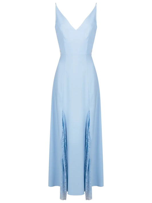 Georgia Lace-Panel Maxi Dress
