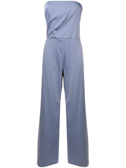 Crepe Bandeau-Style Jumpsuit