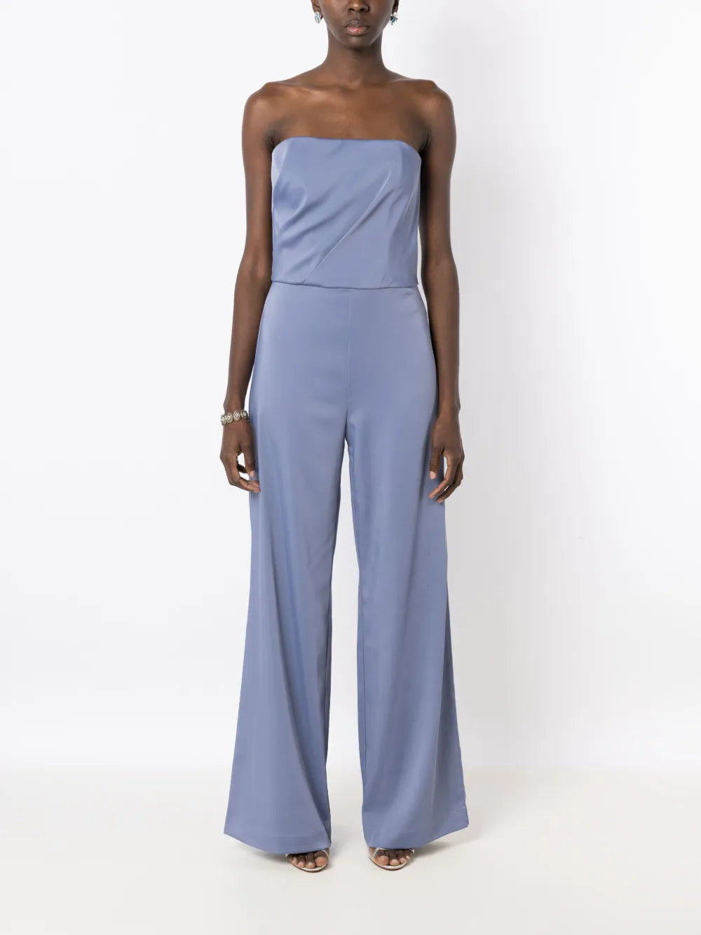 Crepe Bandeau-Style Jumpsuit