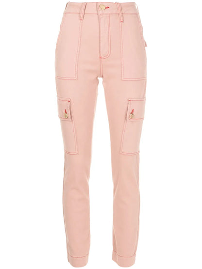 Antônia Slim-Cut Cargo Trousers