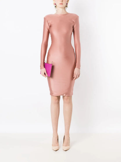 Gracie Metallic-Sheen Dress