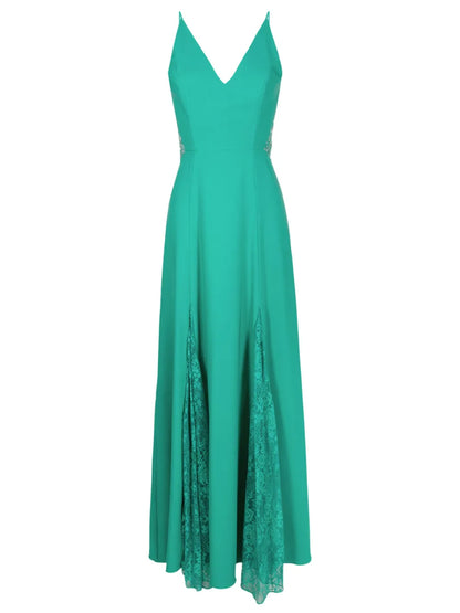 Georgia Lace-Panel Maxi Dress