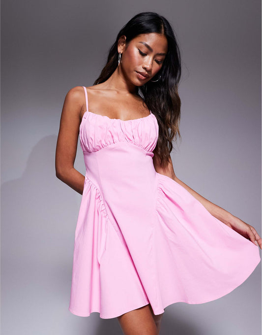 Ruched Top Mini Dress