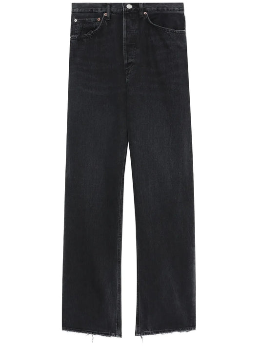 Mid-Rise Wide-Leg Jeans