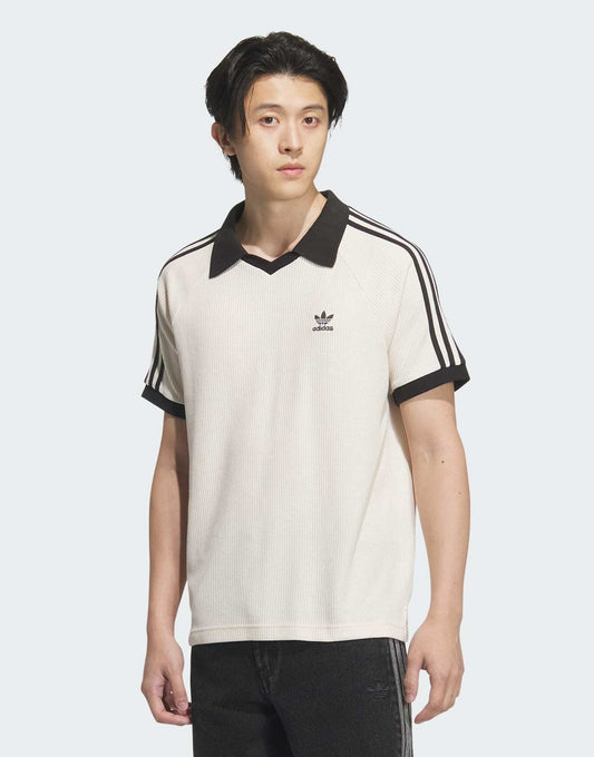 Waffle Short Sleeve Polo Shirt
