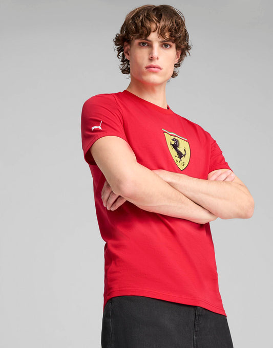 Scuderia Ferrari Hp Race Coloured Big Shield T-Shirt