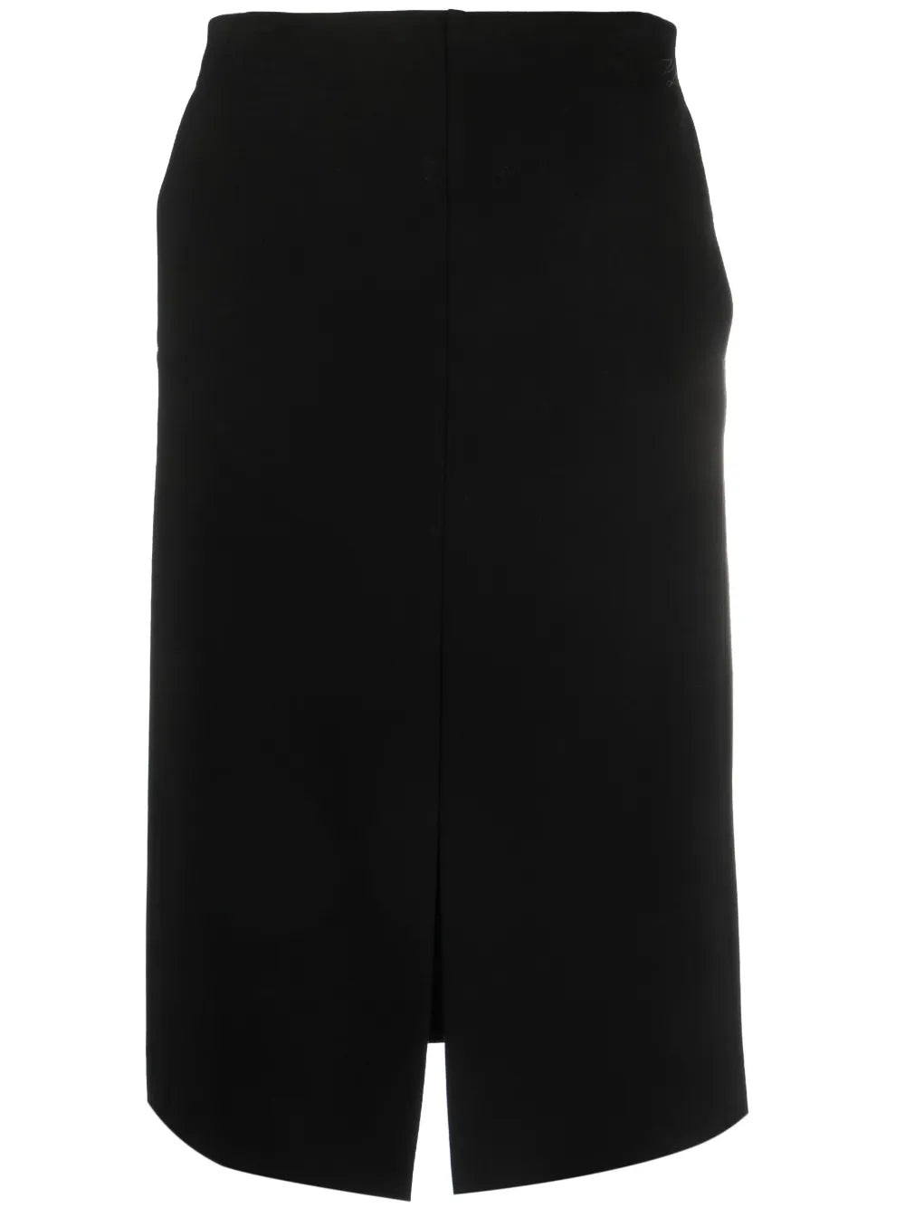 Logo-Embroidered High-Waisted Midi Skirt