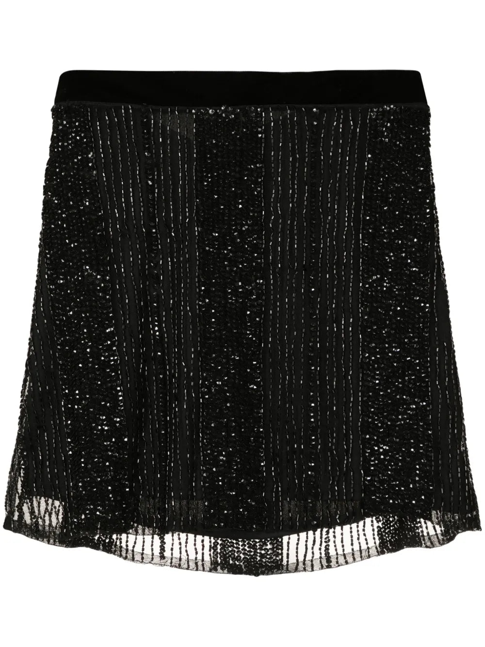 Sequin-Embellished Miniskirt