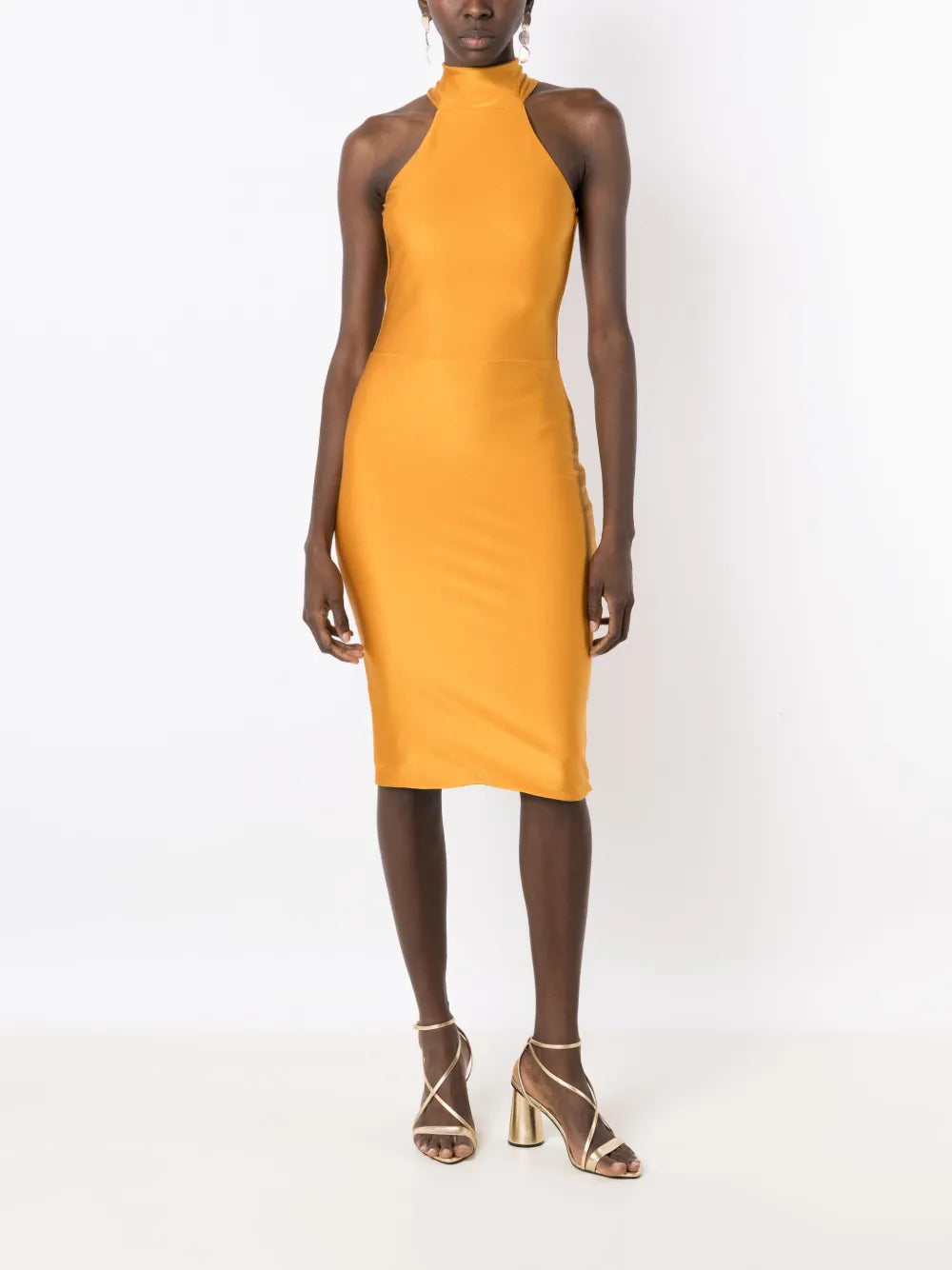 Audrey Halterneck Midi Dress