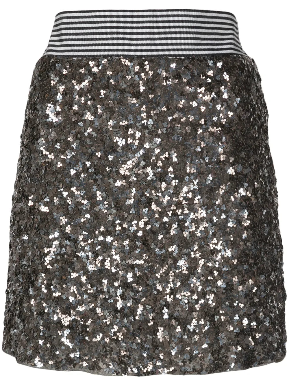 High-Waisted Sequin-Embellished Skirt