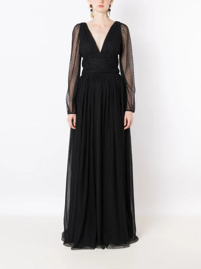 Beatriz Long-Sleeve Maxi Dress