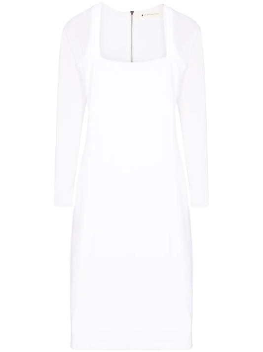 Brigitte Sheer-Sleeved Dress