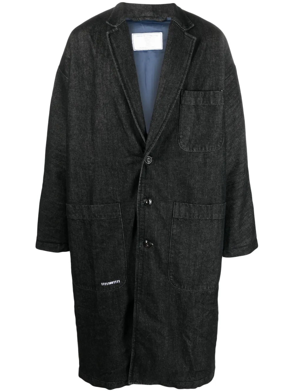 Single-Breasted Denim Coat