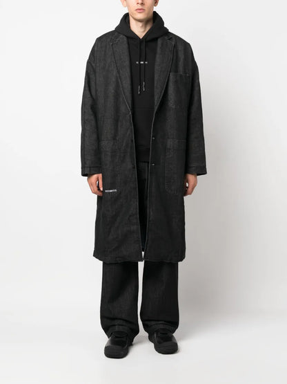 Single-Breasted Denim Coat