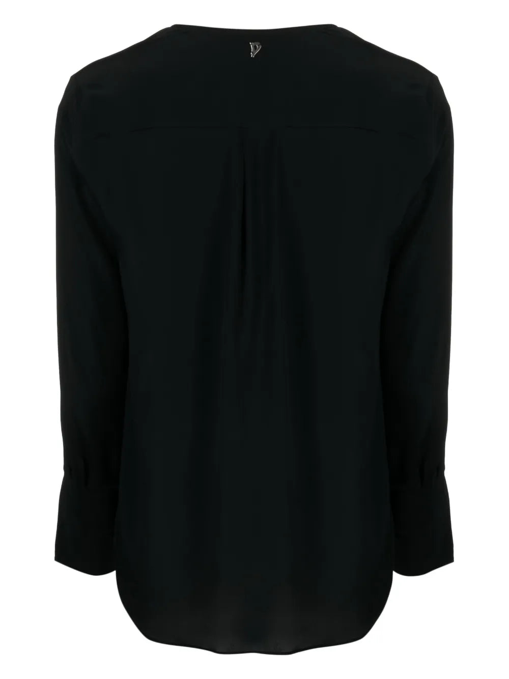 V-Neck Logo-Plaque Blouse