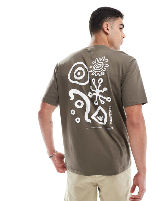 Oversized Fit T-Shirt With Ancient Back Print