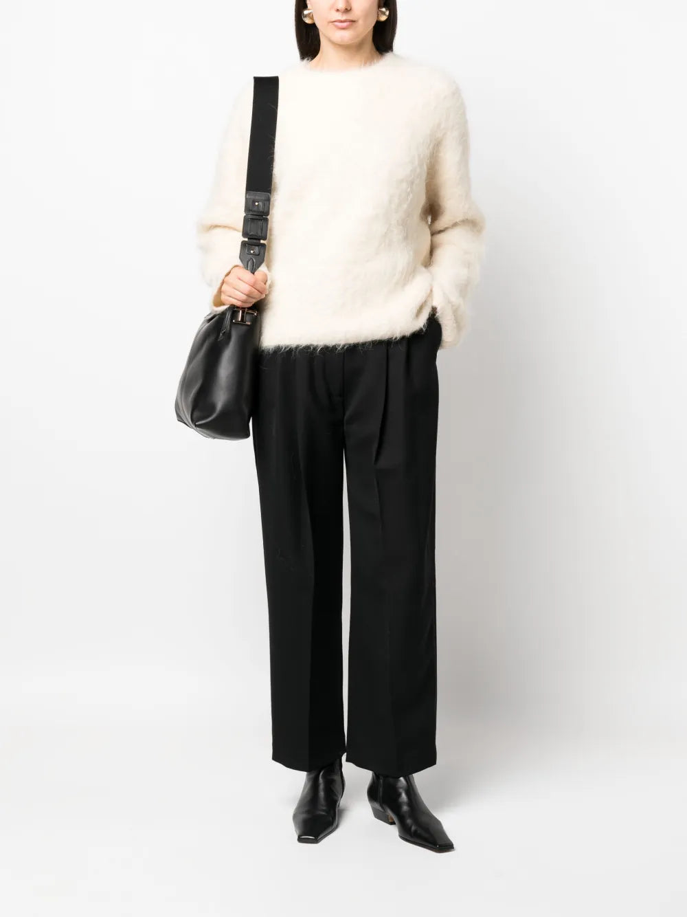 Textured Alpaca Wool-Blend Jumper