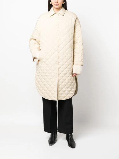 Single-Breasted Quilted Coat