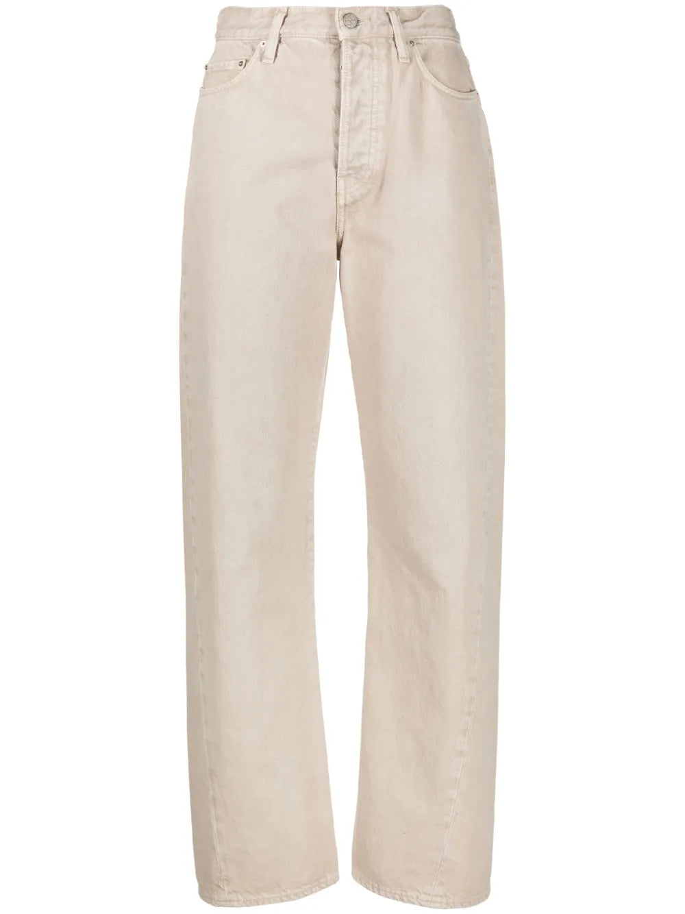 Twisted Seam Straight-Leg Jeans