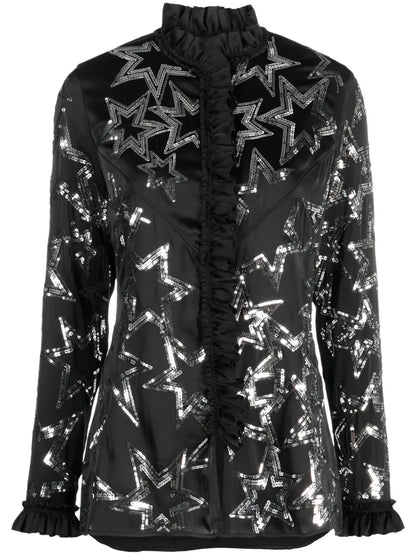 Sequin-Embellished Star Shirt