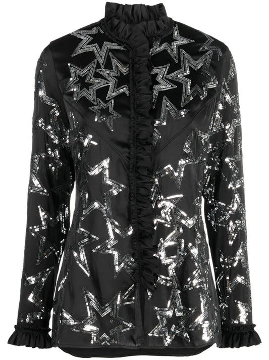 Sequin-Embellished Star Shirt