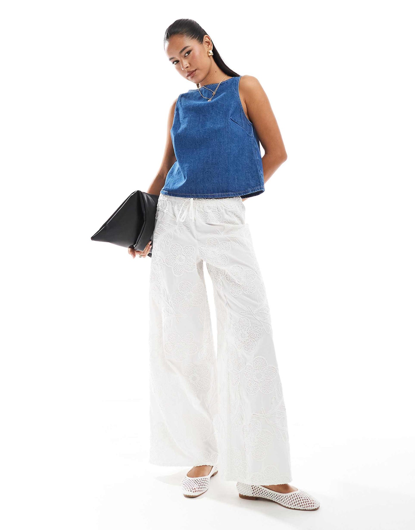 Denim Shift Tank Top