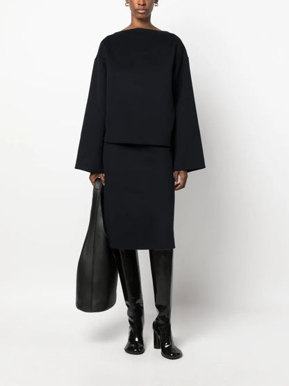 Wide-Sleeve Wool Jumper