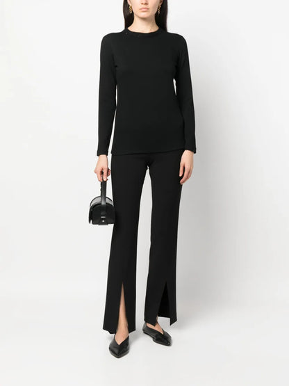 Sequin-Embellished Collar Jumper