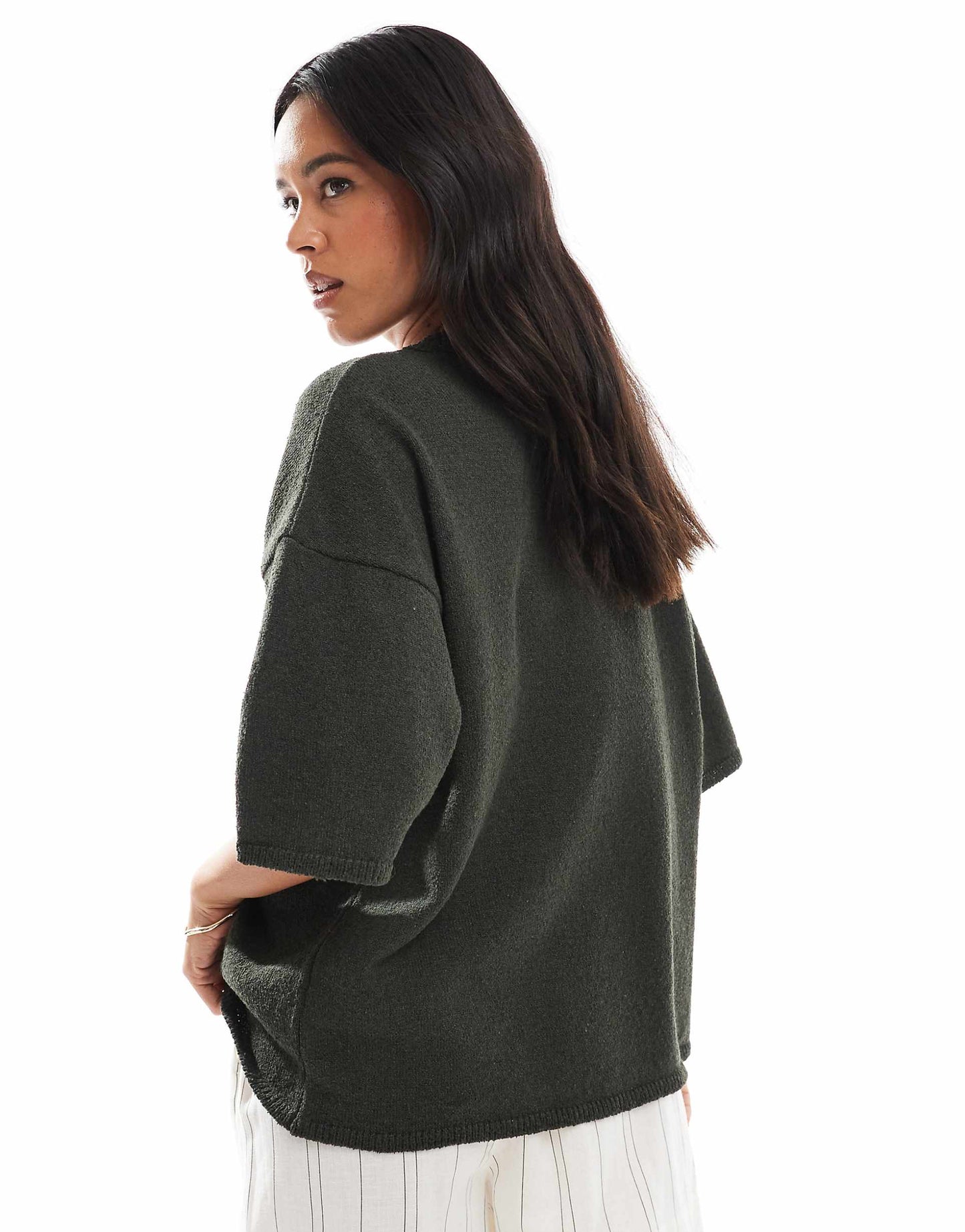 Knitted Slub Relaxed T-Shirt