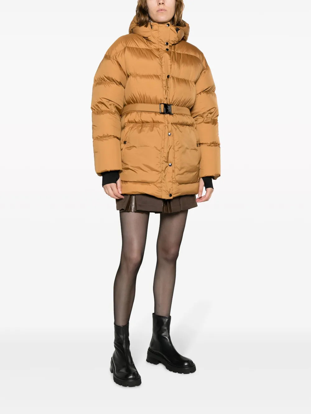 Coyote Belted Padded Jacket