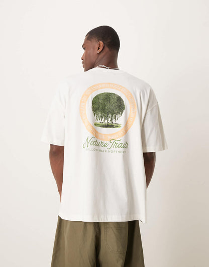 Oversized T-Shirt With Scenic Graphic