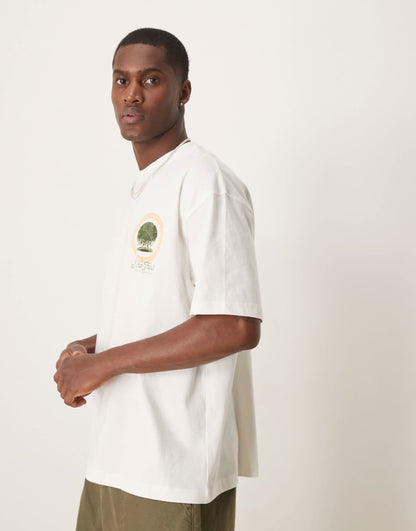 Oversized T-Shirt With Scenic Graphic